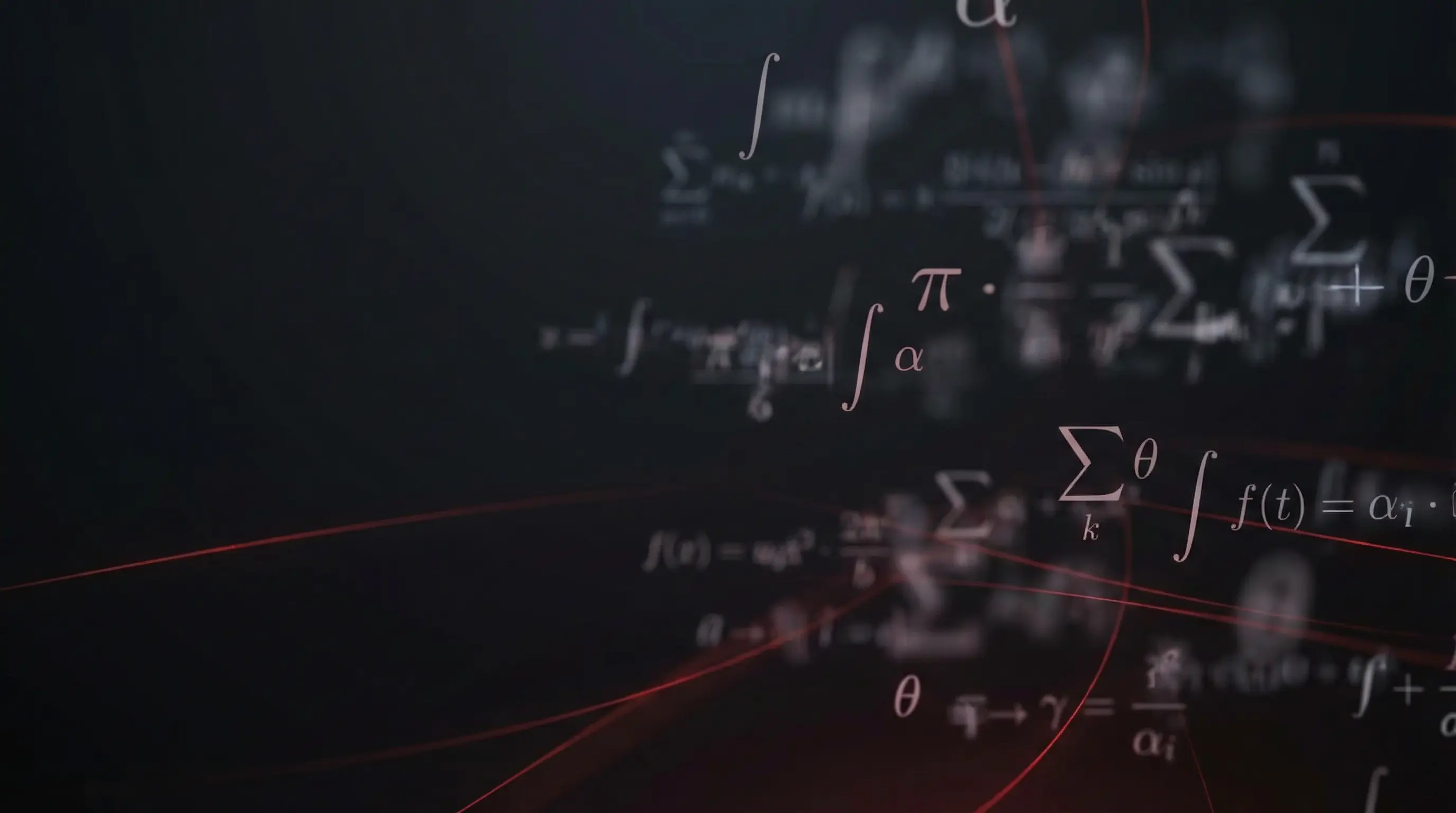 Фоновое изображение математических формул, 1920x1080